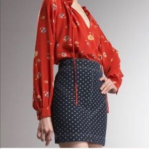 Rebecca Taylor Denim Mini Skirt